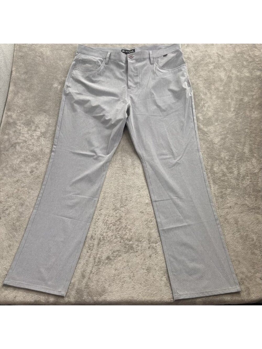 Travis Mathew Open To Close Golf Pants Men 40x32 Gray Performance Stretch Preppy